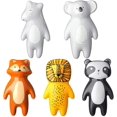 thumbnail image 1 of 5 Pieces Cute Animal Knobs Kids Handles Ceramic Knobs Animal Drawer Pulls And Knobs Animal Cabinet Knobs, 1 of 5
