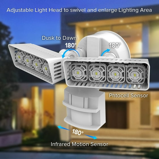 Sansi 36w Led Security Light Motion Sensor Outdoor Waterproof 3600lm Sansi 36w Led Security Light Motion Sensor Outdoor Waterproof 3600lm Floodlight White Com