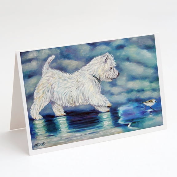 Misty Westie Greeting Cards and Envelopes Pack of 8