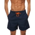 thumbnail image 3 of Mens Swim Shorts Summer Beach Wear Surfboard Multi Pocket Swimming Sports Trunk Swim Shorts Plain Mesh Lining Quick Dry Big Size Swimming Summer Beach Pool Trunks, 3 of 3
