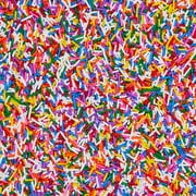 Fancy Sprinkles Classic Rainbow Crunchy Sprinkles, Dessert Sprinkles, 3.4 oz