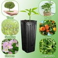 thumbnail image 5 of EBAOKUUP 50pcs Plastic Deep Plant Nursery Pots,11.8”Tall Tree Pots,Black Deep Seedling Container Pots with Drainage Holes for Indoor Outdoor Gardening (3.9" Wx11.8 H), 5 of 7