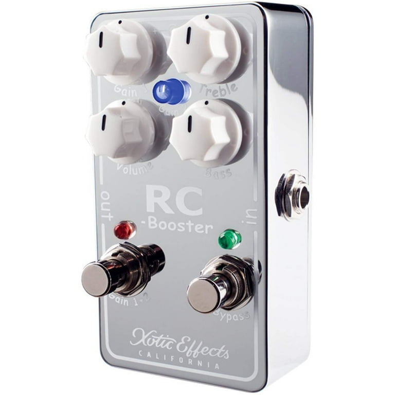 Xotic RC Booster V2 Effects Pedal for Guitars with Blucoil 9V AC
