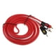 thumbnail image 1 of AUX Auxiliar de sonido de 3,5 2 Conectores RCA Cable Esté Rojo 10 pies, 1 of 8
