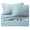 Blue, variant on Silky-Soft Viscose from Bamboo-Cotton , Twin Extra Long XL 3PC Bed Sheets Set, Grey