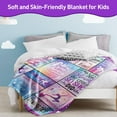thumbnail image 4 of Gymnastics Blanket Gymnastics Gifts for Girls, Flannel Soft Warm Plush Sport Gymnastics Throw Blanket for Girls Boys Teens Kids Gymnastics Lovers All Season Couch Sofa Bed Living Room Decor(40"x50"), 4 of 8