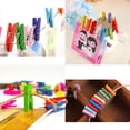 thumbnail image 4 of OUNONA 100pcs 3.5cm Mini Wooden Photo Clips Clothespins for DIY Decorations, 4 of 6