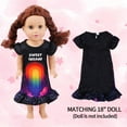 thumbnail image 3 of HYCLES Doll and Girl Matching Nightgown, Outfit Pajamas Night Dress for Girls and 18" Dolls Clothes, 3 of 7