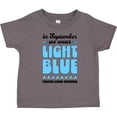 thumbnail image 3 of Inktastic In September We Wear Light Blue Prostate Cancer Awareness Boys or Girls Toddler T-Shirt, 3 of 5