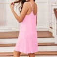 thumbnail image 6 of Purcolt Nightgowns for Women Lace V Neck Lingerie Chemise Night Shirt Sleeveless Soft Mini Sleep Dress Full Slips Sleepwear S-XXL, 6 of 8