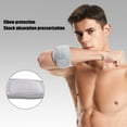 thumbnail image 3 of Elbow Support Brace, Lightweight Breathable Relieve Pain Gray 2pcs Adjustable Elbow Compression Sleeve  for Basketball for Sports for Arthritis Tennis, 3 of 7
