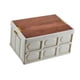 thumbnail image 5 of Caja de almacenamiento plegable con tapa de madera, caja de almacenamiento multifuncional plegable Grande, 5 of 8