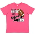 thumbnail image 3 of Inktastic Little Sister and Biggest Fan Football Player Youth T-Shirt, 3 of 5