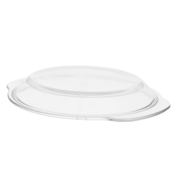 Yardwe Microwave Glass Cover Oil Proof Transparent Plate Cover for Cooking Bacon Burgers and Sandwiches