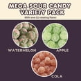 thumbnail image 2 of Mega Sour Candy Variety Pack, Assorted Flavor Mix Candies Individually Wrapped, 4-Pack Gift Set, 2 of 7