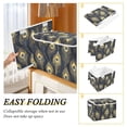 thumbnail image 2 of Yayeee Collapsible Cube Storage Bin with Lid Fabric Closet Decorative Basket with Handles, Peacock Feathers Pattern, 2 of 7