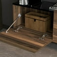 thumbnail image 2 of Atelier Mobili Floating TV Stand Wall Mounte for up to 80 inch TV and Under TV Cabinet (Walnut), 2 of 7