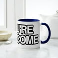thumbnail image 4 of CafePress - Youre Welcome T Shirt 10X10 Mug - 11 oz Ceramic Mug - Novelty Coffee Tea Cup, 4 of 4