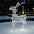 thumbnail image 4 of 14.75' Pre-Lit Commercial Size 3D Reindeer and Sleigh Christmas Outdoor Decoration, 4 of 4