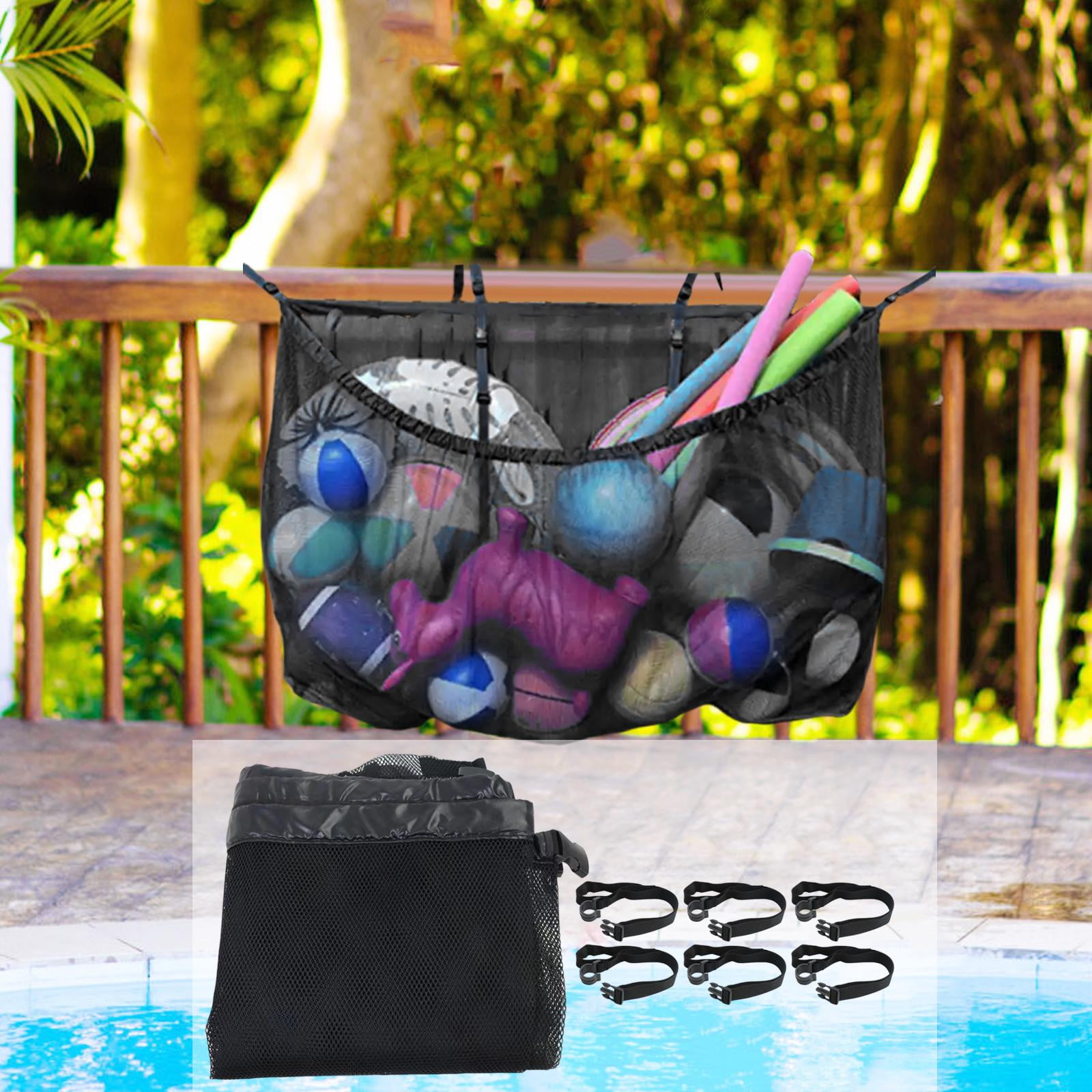 Zxpjkyu Pool Floats Storage Bag Toy Storage Mesh Bag Versatile Heavy Duty Toys Organizer