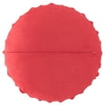 JWH Decorative Round Suede Flower Throw Pillows with Insert for Bed