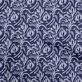 thumbnail image 1 of oneOone Cotton Cambric Navy Blue Fabric Block Craft Projects Decor Fabric Printed By The Yard 56 Inch Wide-X8, 1 of 1