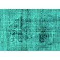 thumbnail image 1 of Ahgly Company Indoor Rectangle Abstract Turquoise Blue Modern Area Rugs, 5' x 7', 1 of 4