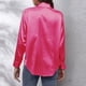 thumbnail image 2 of Camisa de manga larga de satén para mujer - Elegante blusa de imitación de seda - Corte holgado para la oficina o una fiesta, 2 of 4