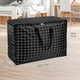 thumbnail image 2 of 2 Pcs 105L Large Storage Bag, Extra Large Storage Box with Zips for Moving House Storage Clothes Bedding Duvet QuiltMoisture Proof, 2 of 4