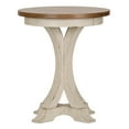 thumbnail image 4 of Farmhouse Reimagined White Round Chair Side Table, 4 of 5