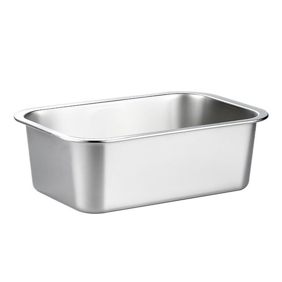 lixuesong Stainless Steel Pet Dog Bowl Anti Slip Rectangle for Large Breeds Pet Easy to Large Capacity