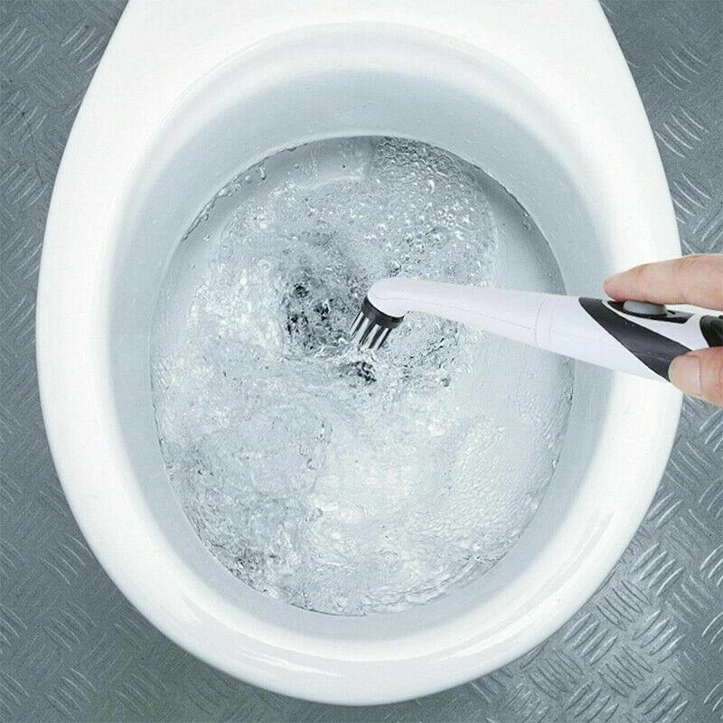 4in1 Electric Sonic Scrubber Cleaning Brush Household Bathroom Kitchen Brush  US