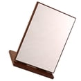 thumbnail image 4 of WRISTBIQUE 1Pcs Makeup Mirror Vanity Wood Light Brown Rotation for Dressing Table, 4 of 8