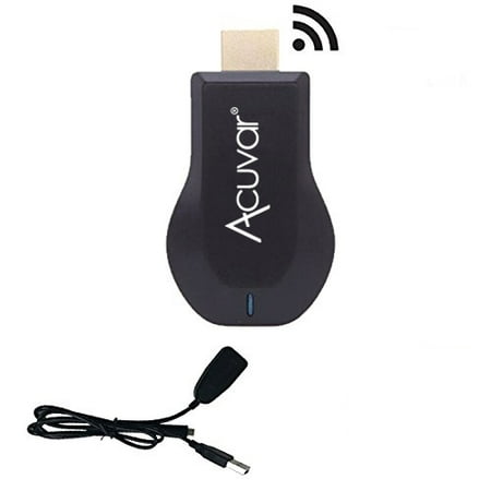 Acuvar Wireless WiFi HDMI Display dongle - stream and mirror HD media from Smartphone and Tablet devices to (Best Wireless Hdmi Dongle)