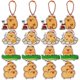 thumbnail image 1 of Key Pendant 16Pcs Adorable Keychain Accessory For Women And Girls Light Brown Color Bag Hanging Decor, 1 of 4