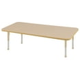 thumbnail image 1 of ECR4Kids 24in x 60in Rectangle Everyday T-Mold Adjustable Activity Table Maple/Maple/Sand - Chunky Leg, 1 of 2