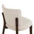 thumbnail image 5 of Dycanpo Wooden Dining Chairs Set of 4, Wide Back Kitchen Side Chairs for Modern Farmhouse Dining Room, Linen Upholstered and Dark Brown Legs, 5 of 9