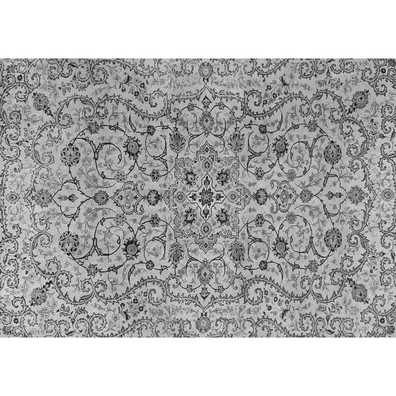Ahgly Company Indoor Rectangle Persian Gray Traditional Area Rugs, 5' x 7'