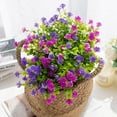 thumbnail image 6 of Artificial Plastic Flowers Fake Eucalyptus Plant Wedding bridal bouquet Christmas Decor Vase for Home windowsill bonsai Festival, 6 of 10