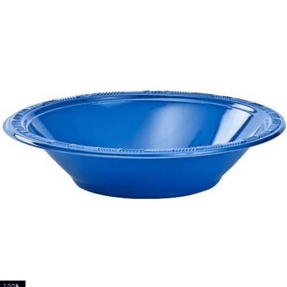 Hanna K. Signature Plastic Bowl 12 oz Blue Color - (Blue - 60 Pack)