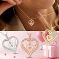 thumbnail image 5 of Yndra Rose Gold Plated Heart Necklace for Women,S925 Sterling Silver Birthstone Butterfly Pendant Necklace,Jewelry Gift for Her Wife Mom Girlfriend,Birthday Mother’s Day Gift, 5 of 10