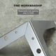 thumbnail image 4 of Patas para muebles Riwesomey 4 piezas Triangular Negro 17cm, 4 of 6