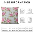thumbnail image 6 of Nawypu  Roses Polka Dots Pillow Cover Bloom Flourish Peony Flower Pillow Protectors Hidden Zippered Encasement Colorful 2pcs, 6 of 6