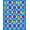 Blue, Pattern 4, variant on ODIKA 3'x5' Machine Washable Non-Slip Area Rug, Storybook Meadow with Friendly Bees and Interlocking Nature High Traffic Rug, Blue, 720908