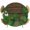 Brown, variant on Monstera Leaves Round Tablecloth 36-44 Inch Round Fitted Table Cloth with Elastic Edge, Summer Green Tropical Plants Leaf Beige Waterproof Table Cover Protector for Outdoor Picnic Party Dining
