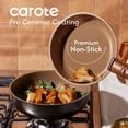 thumbnail image 4 of CAROTE 36-Piece Ceramic Cookware Set ,Detachable Nonstick Pots and Pans Setwith Lids, Induction Compatible, Chocolate, 4 of 10
