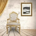 thumbnail image 3 of Harper, Ethan 25x32 Gold Ornate Wood Framed with Double Matting Museum Art Print Titled - Black Waves II, 3 of 4