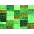 thumbnail image 1 of Ahgly Company Indoor Rectangle Patchwork Green Transitional Area Rugs, 8' x 12', 1 of 1