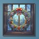 thumbnail image 2 of Pintura de diamante 5D DIY Taladro redondo completo Guirnalda de Navidad Kit de vidrieras Decoración FLhrweasw Nuevo, 2 of 9