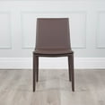 thumbnail image 2 of Hilton Modern Leather & Metal Side Chair - Contract Grade, 2 of 3
